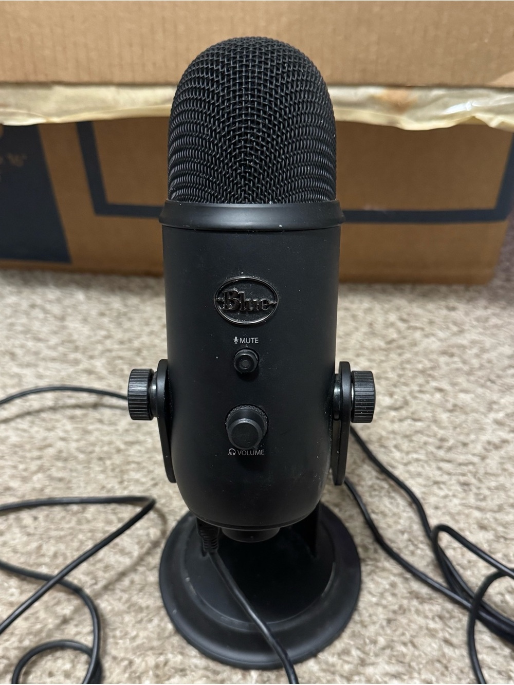 USB Microphone - Black - Desktop Condenser Mic